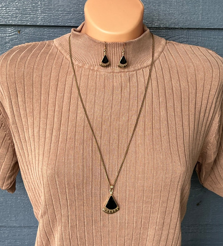 Necklace drop earring set - necklace,