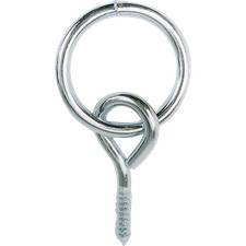 Anbindering Barrenring Gewinde Ring mit Schraube  Anbinder Holzschraube