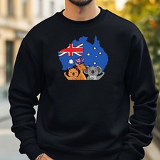 Australien Flagge Sweatshirt Kuschelig und Perfekt für jeden Anlass S bis 4XL