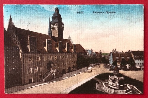Zeitz 1913 rathaus - zeitz,