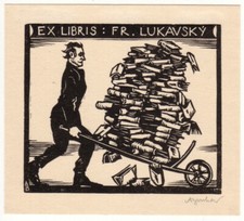 Antonin burka exlibris für - burka:,