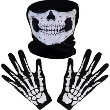 Tatuo White Skeleton Gloves
