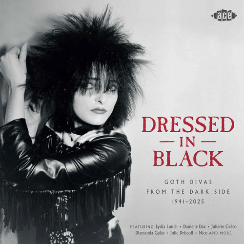Dressed black goth - dressed, in