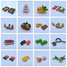 Playmobil Essen Lebensmittel Obst Gemüse Käse Fleisch Torte Kuchen Markt