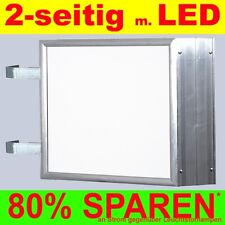 LED Leuchtwerbung 2-seitig beleuchtet 400 x 700 x 138 mm Ausbringer Nasenkasten