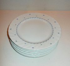 Seltmann Weiden Porzellan Regina blau Mücke Kuchenteller Frühstücksteller 6 St.