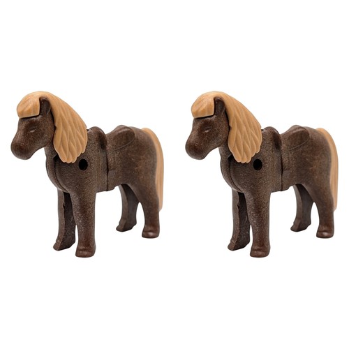Playmobil dunkelbraune ponys - playmobil,