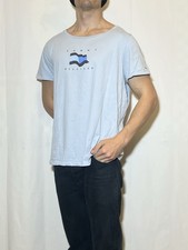Tommy Hilfiger T-Shirt Shirt Oberteil Hellblau Blau Logo Gr 54 XXL