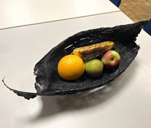 Schwarze designer obstschale - schwarze,
