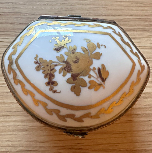 Limoges porzellan pillendose - porzellan,