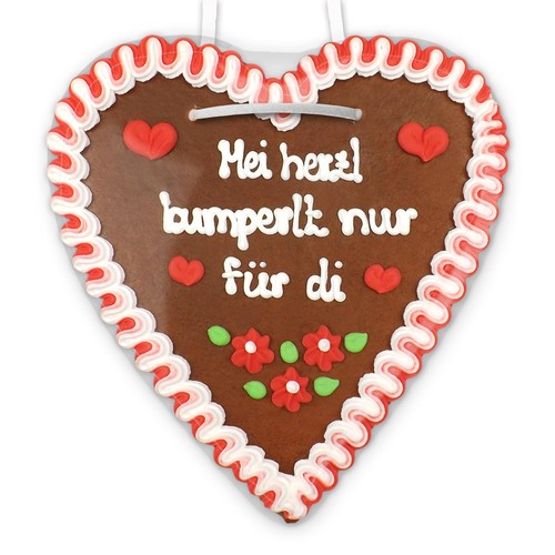 Lebkuchenherz 21cm mei - lebkuchenherz,