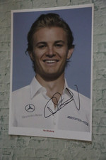 ORIGINAL Autogramm von Nico Rosberg. pers. gesammelt. 100% ECHT. MERCEDES WM