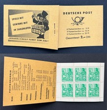 DDR Markenheft Marken Heftchen