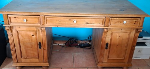 Antiker schreibtisch weichholz - antiker,