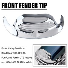 Chrome front fender trim skirt - front,