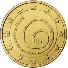 [#133085] Slowenien, 2 Euro, Postojna Cave, golden, 2013, Kremnica, Bi-Metallic,