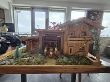 Weihnachtskrippe XL Holz