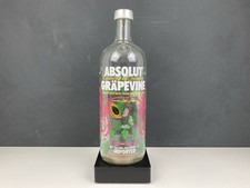 [leer] Absolut Vodka Grapevine 1L alte Edition Flavor Flasche
