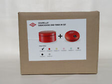 Wesco Plätzchendose Brotdose rot und Küchenuhr Eieruhr