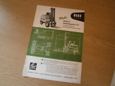 STILL Elektro Gabelstapler 1.5 t, BEGS 1502, "Muli" originaler Prospekt von 1955