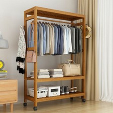 Extra groß Garderobenständer Verdicken Holz Kleiderständer offen Kleiderschränke