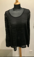 Schwarz Damen Langarm