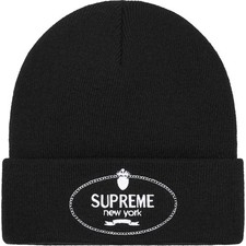 Supreme crest beanie black - supreme,