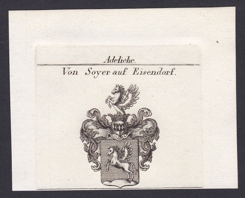 Soyer eisendorf wappen adel - eisendorf,