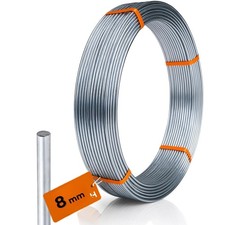 Aluminiumdraht Ø 8mm Erdungsdraht Alu Runddraht Blitzschutz Flexibel - Meterware