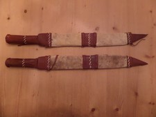 Retro - Zwei Deko Macheten incl. Lederscheiden, ca 1960ziger Jahre