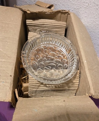 Ddr glas aschenbecher 16 - glas,