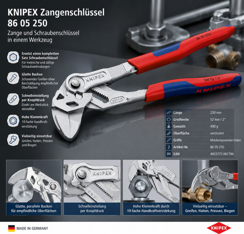 Knipex zangenschlüssel 250 - zangenschlüssel,