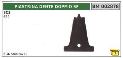 Doppelte zahnplatte für - zahnplatte, sf