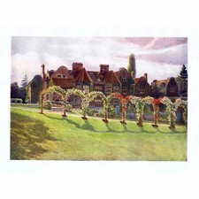 SURREY Milton Court, Dorking - antiker Druck 1914