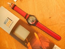 Junghans Mega Star  Funkuhr,  Herrenuhr, Lederband, neu, unbenutzt