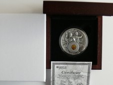 Niue 5 Dollars 2021 Ancient Gods - Ares and Mars, 2 Oz Silber