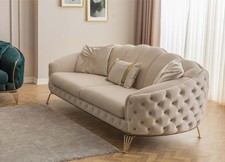 Modern chesterfield beige - modern,