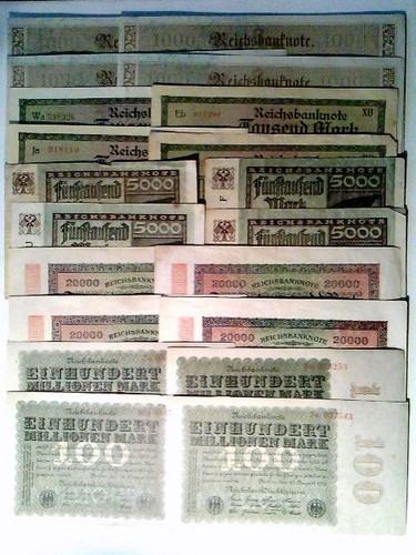 Reichsbanknoten 4x 1000 - reichsbanknoten,,