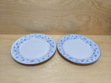 2x Vintage Speiseteller Arzberg Form 1382 Blaublüte Dekor 25cm Durchmesser