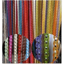 Fadenvorhang Glitzer Weiss