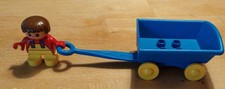 Lego Duplo Kind mit Bollerwagen für Kinderspielplatz