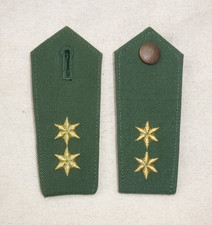 2 Polizei Schulterklappen Schulterstücke Gold 2 Sterne POR Oberrat Dienstgrad