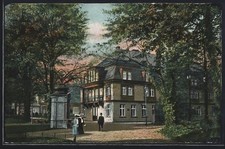 Berlin-Pankow, Restaurant Bürgerpark, Inh. Wilhelm Wiemer, Ansichtskarte 1920 
