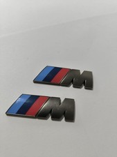 BMW Original M Embleme Grau Kotflügel 2x
