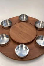 Stelton Lazy Susan Fondue Set