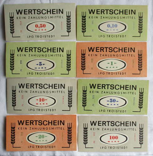 Banknoten bis 100 mark - bis,