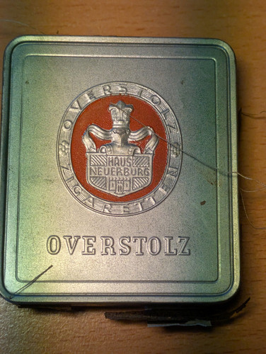 Blechdose overstolz zigaretten - blechdose,
