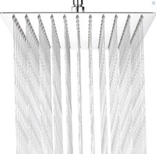 Duschkopf Regendusche Kopfbrause Regenduschkopf Edelstahl 20x20cm Antikalk