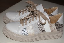 Maciejka Sneaker – Beige – Echtleder – Größe 39 – Ausgefallen & wie neu •