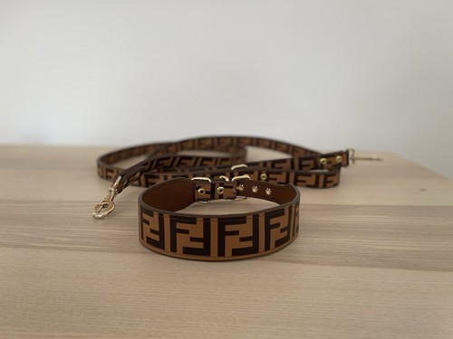 Fendi hunde halsband leine - fendi,